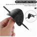Leather Hair Barrette with Stick | Faux Leather Oval Shape Hair Clips Hair Barrettes Stick Hair Clip Hair Stick Ponytail Hair Pin for Women Long Hair Lvtfco Black - Buy Online on GoSupps.com