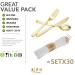 N9R 30 Pack Pre Rolled Gold Plastic Cutlery Set with Napkins - Disposable Silverware Set for Party and Wedding - Buy Online on GoSupps.com