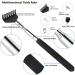 YQBFTC Stainless Steel Telescopic Back Scratchers (5 Heads) - Ultimate Itch Relief for Men & Women | Effortlessly Reach Every Spot - Buy Online on GoSupps.com