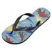 Shop Mnsruu XXL Dinosaur Flip-Flops - Yellow/Brown Animal Print for Home Hotel Spa & Travel | Comfortable Footwear for Men & Women - Buy Online on GoSupps.com