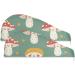 Super Absorbent Mushroom Hair Towel 2 Pack | Quick Dry Hair Turbans for Women & Girls - Perfect Hair Drying Solution - Buy Online on GoSupps.com