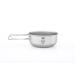Keith Titanium Ti5323 Single-Wall Bowl with Folding Handle - 10.1 fl oz