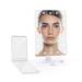 Impressions Vanity Compact Mirrors with LED Lights  Travel Makeup Mirrors with Magnifying Glass Touch XL and Touchup Bundle Portable Rectangular Mirrors with Touch Sensor Switch (White)