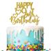 Tenhaisi Glitter Golden Happy 9th Birthday Cake Topper 9 and Fabulous Birthday Cake Topper - Kids 9th Birthday Party Decoration - Cheers to 9 Years Birthday/Wedding Anniversary Party Supplies