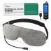 Heated Eye Mask Warm Eye Compress for Dry Eyes Moist Heat Therapy for Blepharitis Dark Circle Chalazion Puffy Eyes Gifts for Men Women(Gray)