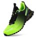 NAIKOYO Men's Trail Running Shoes Outdoor Breathable Hiking Shoes Lightweight Walking Trekking Cross Training Sneakers 11 Green