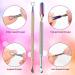 Acrylic Nail Care Kit - 5 in 1 Set with Nail Clippers, Glass File, Cuticle Trimmer, Pusher & Remover - Professional Stainless Steel Manicure Pedicure Tools - Buy Online on GoSupps.com