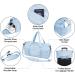 Baleine Waterproof Gym Bag for Women and Men - Small Duffel for Sports & Weekend Getaway - Lightweight Carryon with Shoe & Wet Clothes Compartments - Medium Azure - Buy Online on GoSupps.com