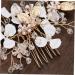 Angoily Rhinestone Hair Comb Wedding Hair Comb Vintage Hair Comb Floral Hair Comb Gold Hair Comb Wedding Pearl Hair Comb Gold Leaf Hair Comb Mori Department Accessories Bride - Buy Online on GoSupps.com