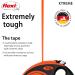 Flexi Xtreme Tape Orange & Black Large 5m Retractable Dog Leash/Lead for dogs up to 65kgs/143lbs Orange & Black Extra Large (5m) - Buy Online on GoSupps.com