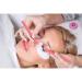 Pink Flower False Eyelashes Glue Holders with Tweezers - 200 Pieces for Lash Extension Application - Buy Online on GoSupps.com