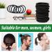 120PCS Black Hair Ties Set - No Metal Elastics for Thick & Curly Hair - Ponytail Holders for Men, Women, Kids - 4mm Rubber Bands - Buy Online on GoSupps.com