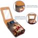 Travel Lipstick Organizer Case - Portable Makeup Bag with Mirror | Autumn Leaves Design - Shop Now for International Shipping - Buy Online on GoSupps.com