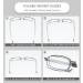 Vevesmundo Blue Light Filter Folding Glasses for Men & Women - Collapsible Mini Reading Glasses with Case - 2.25x Magnification - Buy Online on GoSupps.com