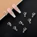 10 Pcs Shiny Crystal Nail Charms - Silver Diamonds 3D Rhinestones for Nail Art Designs - Buy Online on GoSupps.com