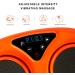 EMER Electric Foot Massager Machine | Adjustable Vibration Speed with Remote Control | Shiatsu Deep Kneading | Increase Blood Flow Circulation | Orange - Buy Online on GoSupps.com