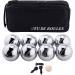 Engelhart -Boules set 8-part-Traditional Garden Games 8 Boules Game classics for the garden boules game: 8 metal 1 wooden ball spacer pocket (boules set)
