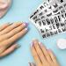 Mwoot Nail Stencil Stamp Set - 4 Geometric Leopard Pattern Plates for French Nail Art Manicure - International Shipping Available - Buy Online on GoSupps.com