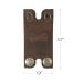 Hide & Groom Set of 2 Double Edge Safety Razor Sheath | Handmade Leather Shaving Travel Cover for Groomsmen | Bourbon Brown - Buy Online on GoSupps.com