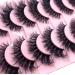HBZGTLAD New 10 Pairs 3D Mink Lashes False Eyelashes Handmade Wispy Fluffy Long Lashes Natural Eye Makeup Tools Eye Lashes (M12)