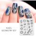 KADS Geometry Nail Stamping Plate GE007 for Nail Art Decoration and DIY - Image Design Plate - Buy Online on GoSupps.com
