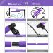Goocrun Portable Pilates Bar Kit with 6 Resistance Bands for Full-Body Workouts - Home Gym Equipment for Men and Women - Purple - Buy Online on GoSupps.com