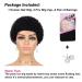 Yargel Hair Glueless Short Curly Wig for Black Women - Human Hair None Lace Front Daily Party Wear - 1B Color - 2 Inch - Buy Online on GoSupps.com
