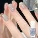 Glitter Nail Polish Shimmering Gel Silvery Shimmer Quick Dry Holographic Nail Varnish Galactic Silver Shining Sparkling Long Lasting No UV Need DIY Nail Art Manicure at Home Gift for Women - Buy Online on GoSupps.com