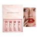 G n rique Matte Lipstick Makeup Set Matte Lip Tint - Women's 4-Color Velvet Lipstick Set Moisturizing Makeup Lipstick Set Tint Kit