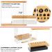 JackCubeDesign Acrylic Bamboo Brush Holder Organizer with Leather Drawer - White, 29 Holes, Beauty Cosmetic Display Stand - 8.77 x 3.34 x 8.42 inches - Buy Online on GoSupps.com