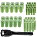 52pc Rechargeable Battery Kit includes 16x AA 16x AAA 10x C 10x D Sizes and 1 140 Lumen Multi Function Flashlight