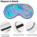 Colorful Psychedelic Trippy Art Sleep Mask for Women - Adjustable Eye Shades with Elastic Strap for Ultimate Comfort - Buy Online on GoSupps.com