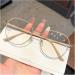 Stylish Iynwbjts Reading Glasses for Women - Personalized Metal Polygon Anti-Blue Light 1.50 MILK TEA COLOR - Buy Online on GoSupps.com