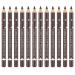 Go Ho 12 PCS Dark Brown Eyebrow Eyeliner Pencil Set, Waterproof Eyebrow Pencil,Long-lasting Sweat-proof Eyeliner Makeup Brow Tint Pen(Dark Brown) 12PC Dark Brown Eyebrow Pencil