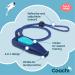 Coachi Whizzclick 2-in-1 Dog Training Clicker & Whistle | Recall & Reward Tool with Reflective Lanyard | Navy/Light Blue | Suitable for Dogs & Puppies - Buy Online on GoSupps.com
