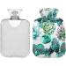NAANLE Hot Water Bottle with Cactus Cover - 2L for Pain Relief Menstrual Cramps & Heat Therapy | Succulent Watercolor Design - Buy Online on GoSupps.com