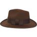 Nicky Bigs Novelties Mens Adventurer Explorer Fedora Hat - Brown, One Size - Buy Online on GoSupps.com