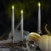 FURORA Lighting Silver Taper Candles - Flameless LED Centerpiece Decor with 6/18 Timer Pack of 2 (Battery Operated) - Perfect for Elegant Events & Home D cor - Buy Online on GoSupps.com