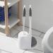 Clorox Toilet Plunger and Bowl Brush Combo Set with Caddy - White/Gray - 1-Pack - Buy Online on GoSupps.com
