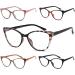 Shop EYEURL 5 Pack Cat Eye Reading Glasses for Women - Stylish Blue Light Blocking Anti-Glare Readers with Spring Hinge | Perfect for Computer Use - Buy Online on GoSupps.com
