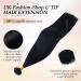 UK Fashion Shop: Real Hair Extensions | 55cm U Tip Remy Bondings 1g/50S - Black #1 - Buy Online on GoSupps.com
