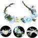 MAGICLULU Bridal Wreath Tiara Blue Tiara Hair Accessory for Girls Wedding Hair Garland Simple Garland for Women Wedding Hair Wreath Party Decor Baby Flower Child Bohemia Makeup Silk Cloth - Buy Online on GoSupps.com