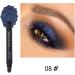 Eye Brightener Stick - Matte Shimmer Double Head Eye Shadow Crayon Brightener Makeup Eyeshadow Stick Waterproof Eye Makeup for Women Girls Pochy 08 - Buy Online on GoSupps.com