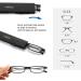 Buy Szeoeom Ultra-Thin Foldable Reading Glasses for Men & Women - Lightweight TR90 Portable & Compact Black +2.0 Diopters - Buy Online on GoSupps.com