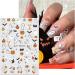 Halloween Nail Stickers 12 Sheets Self-Adhesive Nail Decal Ghosts Nail Art Decoration Design Supplies - Buy Online on GoSupps.com