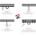 Buy AQF Boxing Bag Ceiling Hook - Heavy Duty Steel Holder for Punching Bags | Perfect for MMA Kickboxing & Fitness - Buy Online on GoSupps.com