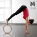 Node Fitness 13 Professional Cork Yoga Wheel - Wood Grain | Premium Yoga Prop - Buy Online on GoSupps.com