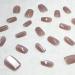 Silver Glitter Press on Nails - Short Square Fake Nails | Reusable Full Cover Stick On Nails | Glossy Gradient Designs for Women & Girls - 24 Pcs - Buy Online on GoSupps.com