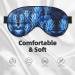 Blue Pineapple Print Unisex Sleep Mask - Double-Sided Eye Mask for Sound Sleep & Skin Care - Buy Online on GoSupps.com
