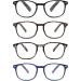 JM Reading Glasses Quality Spring Hinge Readers Women Men Glasses for Reading +1.75 Mixed Colours - Pack Of 4 - Buy Online on GoSupps.com